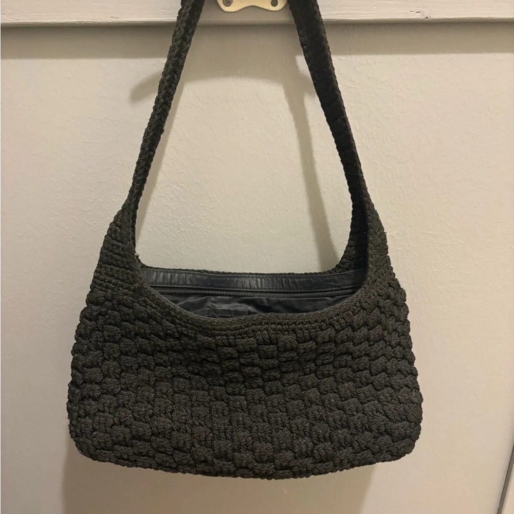 The Sak Black Textured Hobo Bag